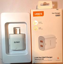 Alimentatore usb  PRESA AMERICA  U.S.A.   viaggio