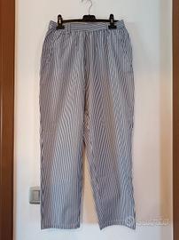 Pantaloni Manila Grace a righe 100% Cotone – TG 42