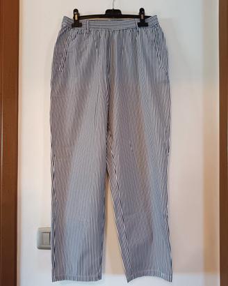 Pantaloni Manila Grace a righe 100% Cotone – TG 42