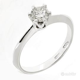 Anello solitario 0,45ct