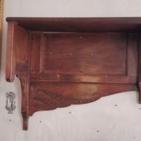 appendiabiti da parete in legno degli anni '50