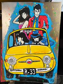 Quadro fatto a mano  Lupin