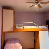 Letto a castello multifunzione con letto ortopedic