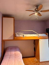 Letto a castello multifunzione con letto ortopedic