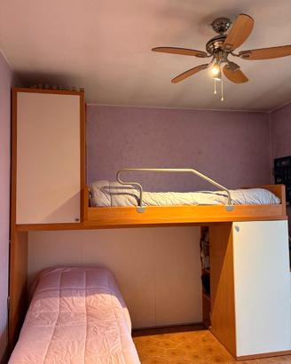 Letto a castello multifunzione con letto ortopedic