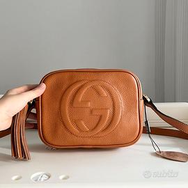 Borsa per fotocamera/tracolla in pelle Gucci