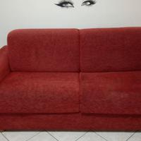 divano letto rosso 