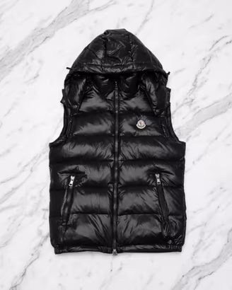 Moncler Smanicato Nero Lucido - Originale