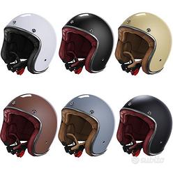 CASCO JET VINTAGE MOTO CAFE RACER STORMER QUARTZ