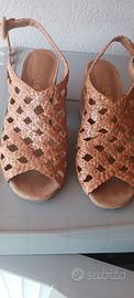 Sandali in pelle e suede misura 38