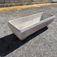 Fioriera cassetta vaso rettangolare in cemento 
