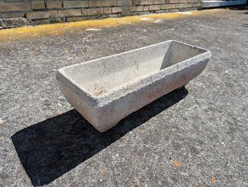 Fioriera cassetta vaso rettangolare in cemento 