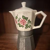 Caffettiera moka porcellana vintage anni 60