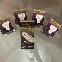 4 luci Gu 10 led spotlight + telecomando