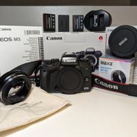 Canon M5 + adattatori EF Efs e Fd