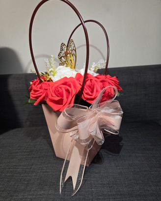Borsa Rose Eterne Farfalla Oro