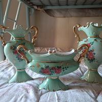 set 3 vasetti vintage in ceramica Italiana