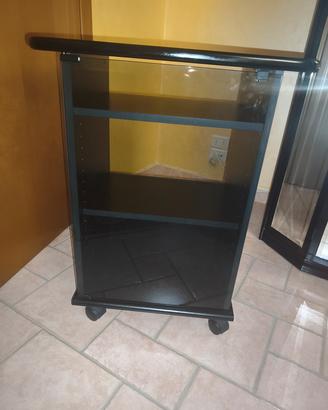 carrello porta tv con ruote piroettanti