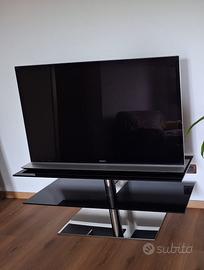 Mobile porta tv in vetro nero