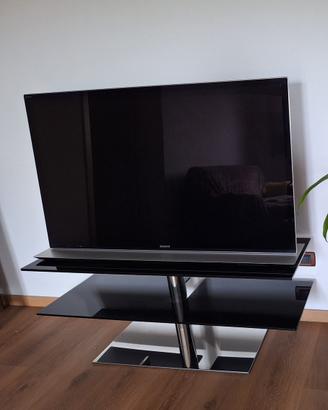 Mobile porta tv in vetro nero