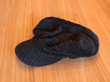 Cappello berretto velluto nero