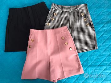 Shorts e gonne Zara e Stradivarius