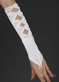 Guanti Goth Sposa Cadavere Fantasma Ghost Cosplay