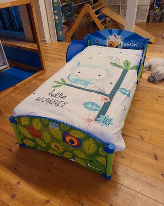 Letto Junior bambino con lenzuola