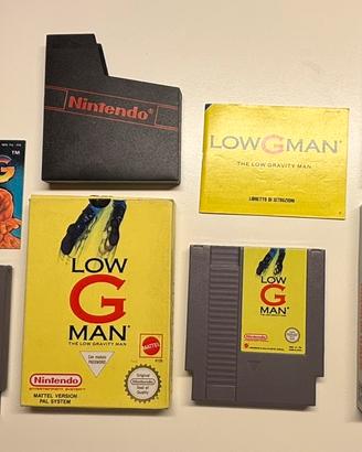 Nintendo NES LowGman, Hudson Hawk, World Wrestling