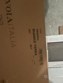 Piastrelle 25x75 colore terra
