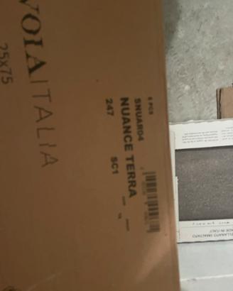 Piastrelle 25x75 colore terra