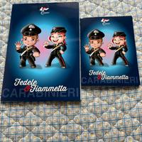 5 quaderni e 5 quadernini a quadretti Carabinieri.