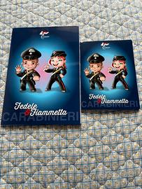 5 quaderni e 5 quadernini a quadretti Carabinieri.