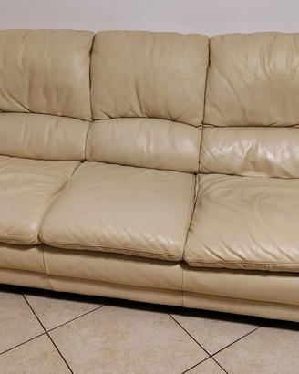 Divano in pelle 3 posti