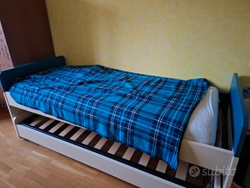 Letto singolo con letto inferiore Colombini