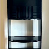 Libreria Morassutti in legno laccato Nero