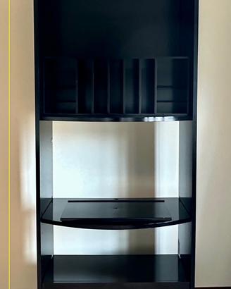 Libreria Morassutti in legno laccato Nero