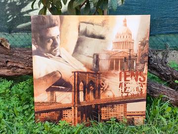 Quadro tela James Dean & New York 80x80 cm