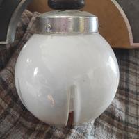 Applique vintage anni 70 metallo vetro