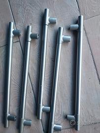 maniglie per armadi  in pvc argentate