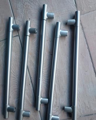 maniglie per armadi  in pvc argentate