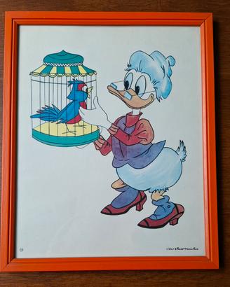 Quadretto Nonna Papera Walt Disney Production 