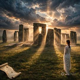 Stampa Fine Art. Stonehenge Tramonto. 1/50 - 50x50