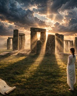 Stampa Fine Art. Stonehenge Tramonto. 1/50 - 50x50