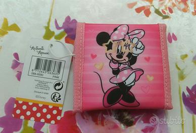 Portafoglio Minnie Mouse rosa Disney nuovo