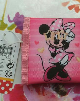 Portafoglio Minnie Mouse rosa Disney nuovo