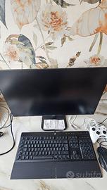 Monitor 27" + tastiera Corsair K55 Rgb pro + mouse