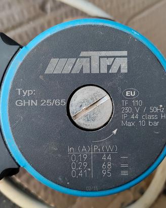 Pompa di circolazione a 3 velocità