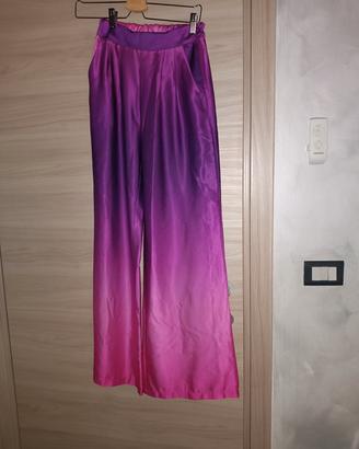 pantalone a zampa sfumato 
