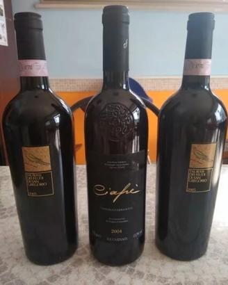3 bottiglie di vino 